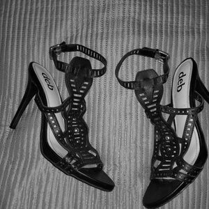 Ankle strap sandal heels